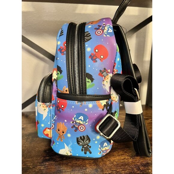 Disney Parks Marvel Avengers Loungefly Backpack Captain America Thor Iron Man main image 4